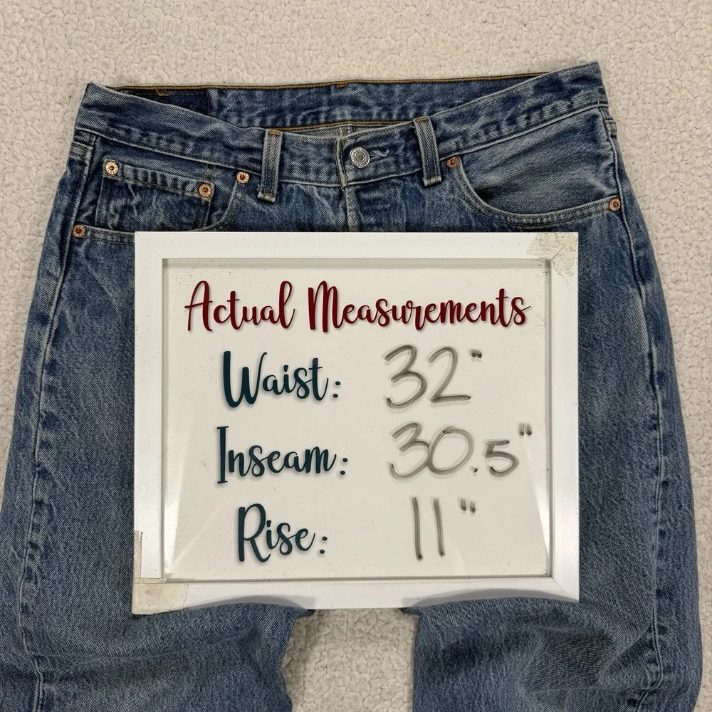 VTG 1996 Levi's 501XX Jeans Men's 35x34 (Actual 32x30.5) USA Grunge Streetwear